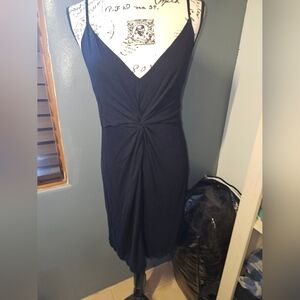 H & M Womans Black Spaghetti Strap Dress Size L